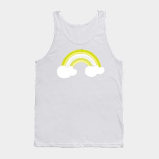 Chartreuse rainbow Tank Top